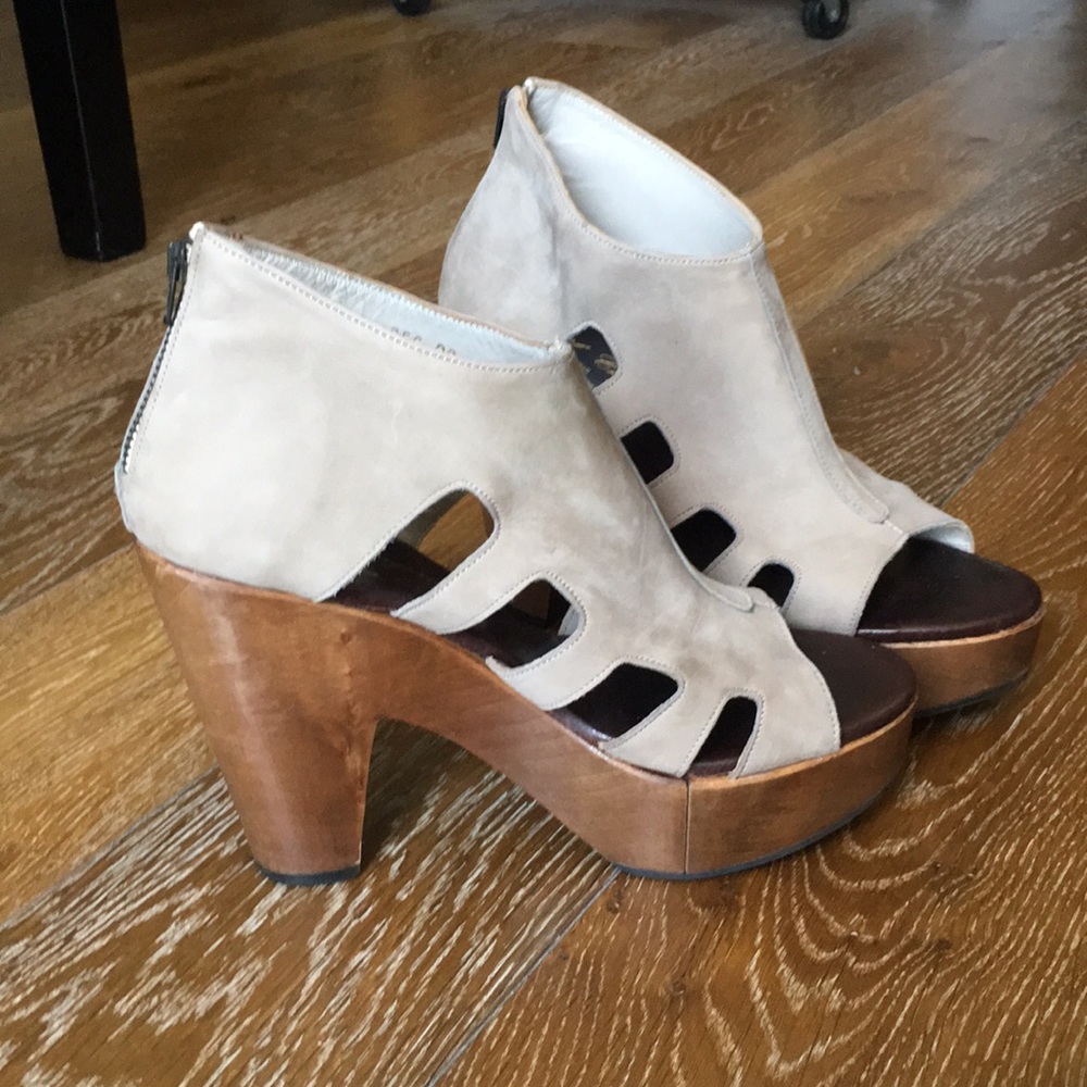 Suede Platform Heels